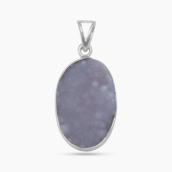Calcite Druzy Silver Pendants