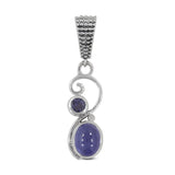 925 Starling Silver Black Star Pendant