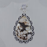 Australian Peanut Wood Jasper Silver Pendant