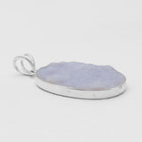 Calcite Druzy Silver Pendants