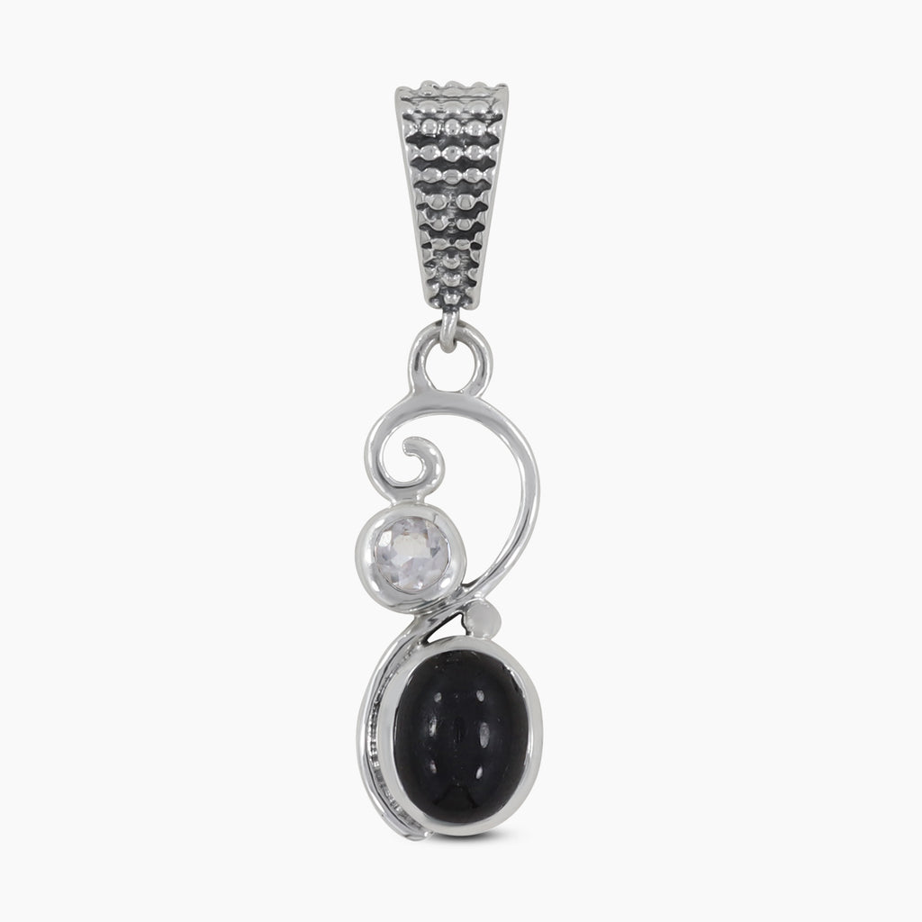 925 Sterling Silver Black Star Pendants