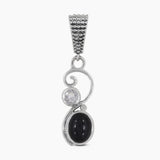 925 Sterling Silver Black Star Pendants