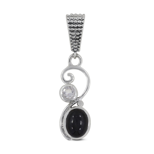 925 Sterling Silver Black Star Pendants