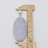 Calcite Druzy Silver Pendants