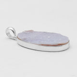 Calcite Druzy Silver Pendants