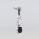 925 Starling Silver Black Star Pendant