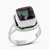 925 Silver Mystic Quartz Rings