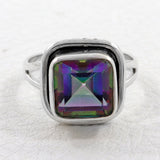 Mystic Quartz Silver Ring