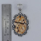 Australian Peanut Wood Jasper Silver Pendant