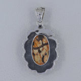 Australian Peanut Wood Jasper Silver Pendant