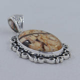 Australian Peanut Wood Jasper Silver Pendant