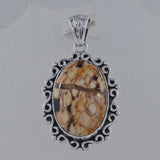 Australian Peanut Wood Jasper Silver Pendant