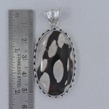 Peanut Wood Jasper 925 Sterling Silver Pendant