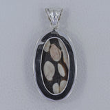 Peanut Wood Jasper 925 Sterling Silver Pendant