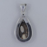 925 Silver Peanut Wood Jasper Pendant