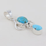 925 Sterling Silver Mexican turquoise Pendants