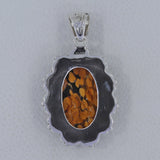 Australian Peanut Wood Jasper Silver Pendant