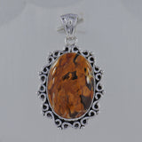 Australian Peanut Wood Jasper Silver Pendant