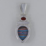 Rainbow Calsilica 925 Sterling Silver Pendant