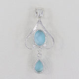 925 Silver Tibetan Turquoise Pendant