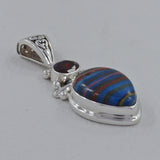 Rainbow Calsilica 925 Sterling Silver Pendant