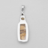 Brecciated Mookaite Silver Pendants