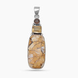 Brecciated Mookaite Silver Pendants