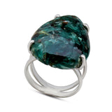 Natural Green Kyanite 925 Sterling Silver Ring