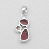 Garnet Silver Pendants