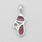 Garnet Silver Pendants