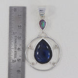 925 Starling Silver Spectrolite Pendant