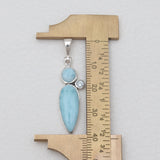 Larimar Silver Pendants