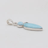 Larimar Silver Pendants