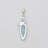 Larimar Silver Pendants