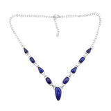 Lapis Lazuli Silver Necklace