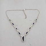 Lapis Lazuli Silver Necklace