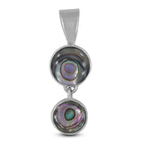 Abalone Shell Silver Pendant