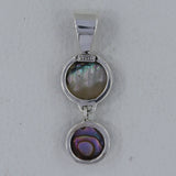 Abalone Shell Silver Pendant