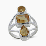 925 Sterling Silver Blue Topaz Ring