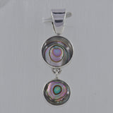 Abalone Shell Silver Pendant