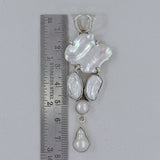 Natural Fresh Water Pearl 925 Sterling Silver Pendant