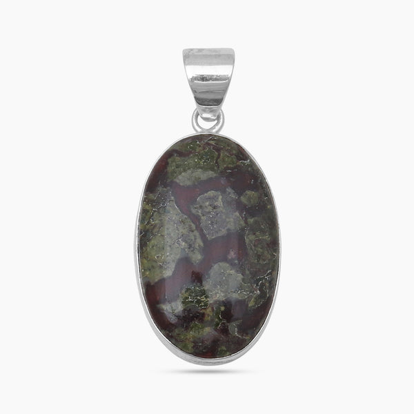 Dragon Bloodstone Silver Pendants