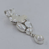 Natural Fresh Water Pearl 925 Sterling Silver Pendant