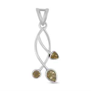 925 Sterling Silver Iolite Pendant