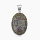 Dragon Bloodstone Silver Pendants