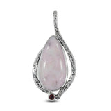 Rainbow Moonstone 925 Silver Pendant