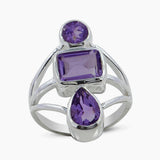 925 Sterling Silver Blue Topaz Ring