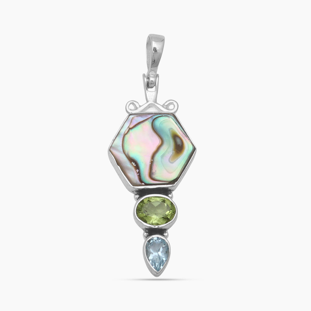 Abalone Shell Silver Pendants