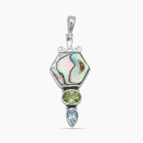Abalone Shell Silver Pendants