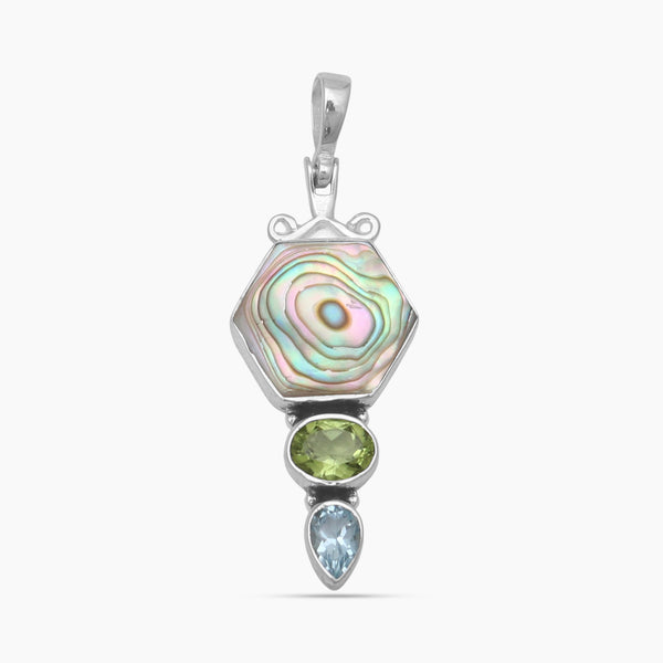 Abalone Shell Silver Pendants